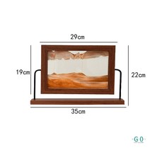 물멍 배 어른장난감 키덜트 아크릴 스노우볼 모래시계 워터볼 자동차장식, L-Orange Sand
