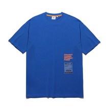 남자 여자 쿨 면 봄 반팔티 티셔츠 유에프씨 스포츠 UFC 애시드 워딩 오버핏 로얄 블루 U2SSU2313RB