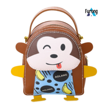 Furong 만화 가방 손으로 짠 DIY 소재 가방 배낭