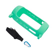 -jbl 펄스 4 무선 Bluetooth 호환 스피커 백을위한 Carabiner 스트랩이있는 최신 폭발 방지 블루투스 호환 스피커 케이스 실리콘 커버, green