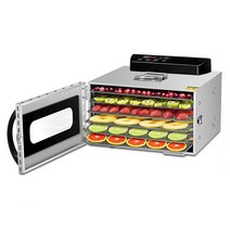 대형건조기 대량식품 과일 고구마말랭이 메이커 가정용 6 층 식품 탈수 상업용 말린 과일 기계 식품 탈수기 과일 야채 스낵 탈수 공기 건조기, 어두운 회색, 우리를