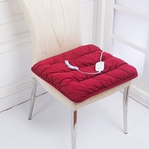 끈후끈 전기방석 온열 USB 엉따 사무실 등따 발열 매트 귀여운 1인용 엉뜨, 48x48cm, 버건디