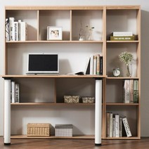 고등학생 공부 전면책상 중학생 책상세트, 월넛