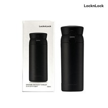 락앤락 워너비 원터치 텀블러 블랙 350ml / 스텐 무광 보냉 보온, 단품
