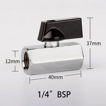 유수분리기 업소용 유수분리조 그리스트랩 1/8 "1/4" 3/8 나사산 미니 황동 볼 밸브 BSP 수-암, 06 F w F 02