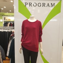 프로그램 사선 절개 티셔츠 P184T020