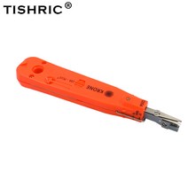 TISHRIC 원래 네트워크 도구 케이블 크림 퍼 Krone 표준 유형 RJ45 크림 퍼 RJ11 펀치 다운 LSAPlus 와이어 케이블 네트워크 도구, 03 빨간