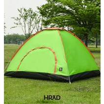 헤이릴렉스캄다운 이지팝업텐트 HRXDET1M, neon green, 4인용
