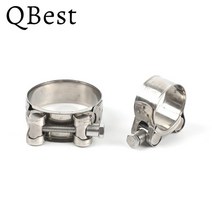 파이프 클램프 바이스 연결 고정304 스테인레스 스틸 강화 클램프 호스 클램프 원형 공기 물 Ppe 연료 호, 06 26mm-28mm(2pcs)