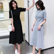 여성스러운 여친 데이트룩 A라인 반팔 데일리 원피스 임부복 20대 캐주얼 쇼핑몰 여름 이지 원피스