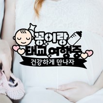 길쭈기잡화가게 T10 태교여행토퍼 만삭촬영소품 셀프만삭 태명토퍼