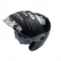 MTM MT-22 오토바이 전기 바이크 RS-10 알에스텐 썬바이저 더블쉴드 스쿠터 오픈페이스 클래식 일반모 하이바 헬멧, L, 화이트