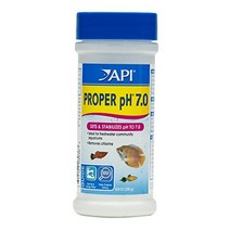 어항관리 api 적절한 ph 7.0 민물 수족관 물 ph 안정제 8.8온스 컨테이너 앰프 스트레스 자임 민물 및 바닷물 수족관 청소 솔루션 16온스 병