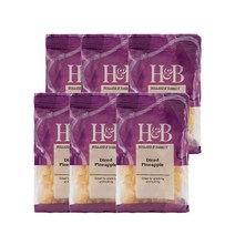 홀랜드앤바랫 다이스 파인애플 100g Holland & Barrett Diced Pineapple, 6팩