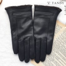 탠디 심플 스마트터치 겨울 여성용 가죽장갑 (양가죽 안감 극세사)