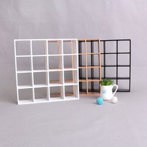 짱패브릭 16칸 인형용 선반 책장 장식장 신발장 육일인형용, 블랙