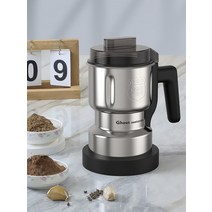 다용도 분쇄기 약재 곡물 미세 가루 자동 분말기 가정용 전동, 500g 용량 브러쉬1개 예비 블레이드 1개