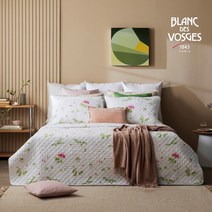 BDV 프랑스 순면 워싱 이불 패드 베개커버 세트 (SK슈퍼킹) CHERRY BLOSSOM 블랑데보쥬