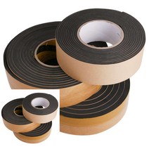 뉴리웹 스폰지테이프 블랙 폭 20MM 두께10MM 밀봉테이프 방음테이프 붙이는스펀지, 두께1mm