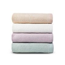 온누리타올 30수 고급 심플 죽사 대나무 호텔 수건 140g, 오렌지