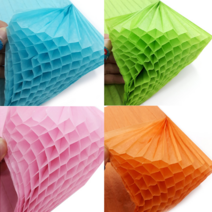 (KO) 허니컴종이 1장 허니컴페이퍼 공예 만들기재료 모빌, 빨강