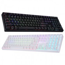 ABKO HACKER KN10 PBT RGB 무접점 키보드 (블랙 55g), 블랙 55G