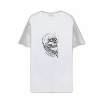 [명품]ALEXANDER MCQUEEN 알렉산더맥퀸 년 QSZ 스컬 로고 티셔츠 TMG516 283 1 672384657