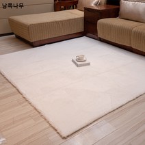 크로스오버 아마존 토끼털 카펫 다다미 부드러운 거실 침실 장식 티테이블 패드 보풀 창문 매트