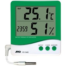 A&D 외부 센서가 있는 온습도계 AD-5682