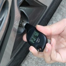 차량용 타이어 공기압 측정기게이지 PSI 타이어바람 펑크 빵꾸 차량안전용품, 1개