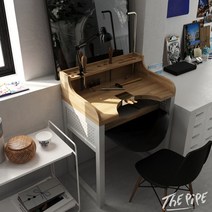 세공책상 금속 원목 주얼리 작업대 보석 공방 테이블, (업그레이드)금속가공테이블800x550x900