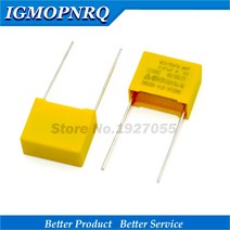10pcs 470nF 커패시터 X2 275VAC 피치 15mm 폴리 프로필렌 필름 0.47 미크로포맷, 한개옵션0