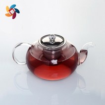 좋은사람과 함께 차한잔 티포트 주전자 홈카페 유리찻잔 티타임폿트 차필터