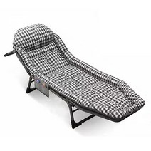 1인용 간이 접이식 침대 이동식 캠핑 리클라이너 의자, 200 × 64 × 30cm천조격