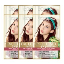로레알파리 NEW 엑셀랑스 파리지앵 시크 염모제, 6개, 5.6
