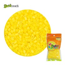 비즈 공예 지니비즈 리필용 싱글컬러 1000비즈, 옐로우