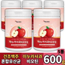 아누카사과추출분말 비오틴 19종유산균, 5통, 120g