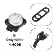 자전거 부품 용품 전기자전거슈퍼 밝은 usb 충전 라이트 세트 led 헤드 프론트 램프 리어 테일 라이트 방수 사이클링 랜턴 액세서리, 스타일 전자