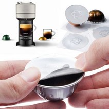 일회용 리필 캡슐 포드 뚜껑 알루미늄 씰 스티커 네스프레소 Vertuo 다음 자동 커피 카페 머신 메이커, 250pcs Foils, CHINA