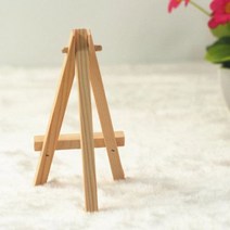 목공예품 DIY 그림꽂이 전시 장식 소품 미니삼각대, 받쳐 주다