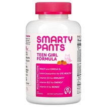 SmartyPants (스마티팬츠) 틴 걸 포뮬라 레몬 라임 베리 혼합 및 오렌지 맛 구미젤리 옵션확인필수