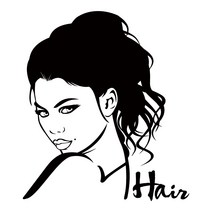 미용실 스티커 시트지, 유광흰색, M