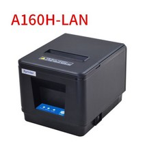 Xprinter 80mm 영수증 프린터 USB/블루투스/Lan 포트 POS/슈퍼마켓/커피/우유 차 가게 용, 03 A160H  LAN_01 EU플러그