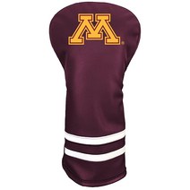 Team Golf NCAA 빈티지 드라이버 골프 클럽 헤드커버(프린트) 폼 피팅 디자인 클럽 보호를 위한 플리스 안감이 있는 레트로 디자인