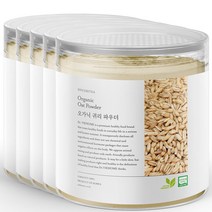 닥터비옴 유기농 100% 귀리 가루, 100g, 5개