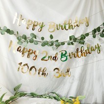 [파티조엘] 특별한날 생일 캘리 가랜드_3타입_특별한 생일 가랜드 기념일 가랜드 백일상 돌상 생일파티, 특별한 날짜용_2000일, 홀로그램 실버