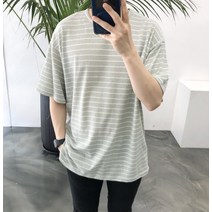 라일라이 / 여름 ST 남녀공용 루즈핏 면 반팔 티셔츠