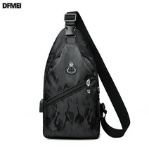 DFMEI.chest bag-- 가슴 숄더 크로스 캐주얼 작은 가슴 가방
