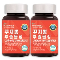 하비웰 꾸지뽕 추출물정 600mg X 60정, 2통
