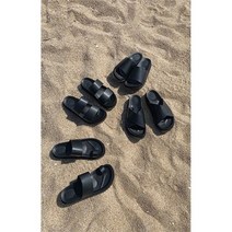 [코지] 빅사이즈 모던 시크 블랙컬러 투웨이 샌들 쪼리